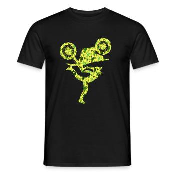 Dirt Biker Motard Enfants Motocross Garçons - T-shirt homme - noir - Devant - AI Model Male 178 light (178cm)