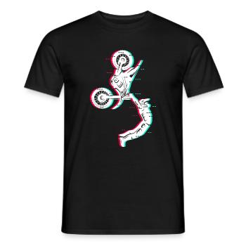 Motocross Moto Enfants Garçons Dirt Biker Hommes - T-shirt homme - noir - Devant - AI Model Male 178 light (178cm)