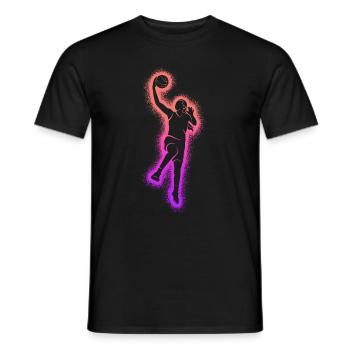 Joueurs de basket-ball Enfants Femmes Basket-ball Filles - T-shirt homme - noir - Devant - AI Model Male 178 light (178cm)