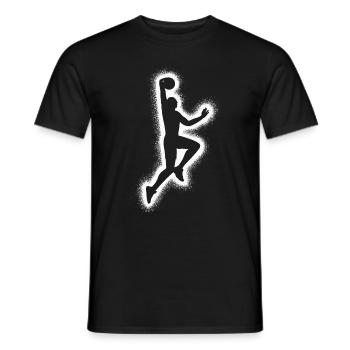 Basketballer Bball Kinder Herren Basketball Jungen - Männer T-Shirt - Schwarz - Vorne - AI Model Male 178 light (178cm)