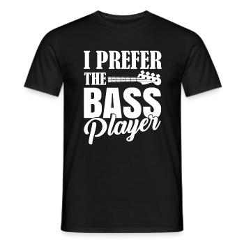 BASS PLAYER - Männer T-Shirt - Schwarz - Vorne - AI Model Male 178 light (178cm)