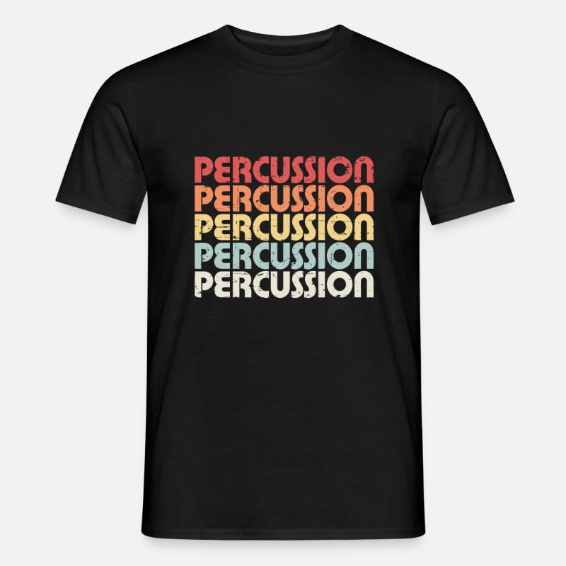 PERCUSSION - Männer T-Shirt - Schwarz