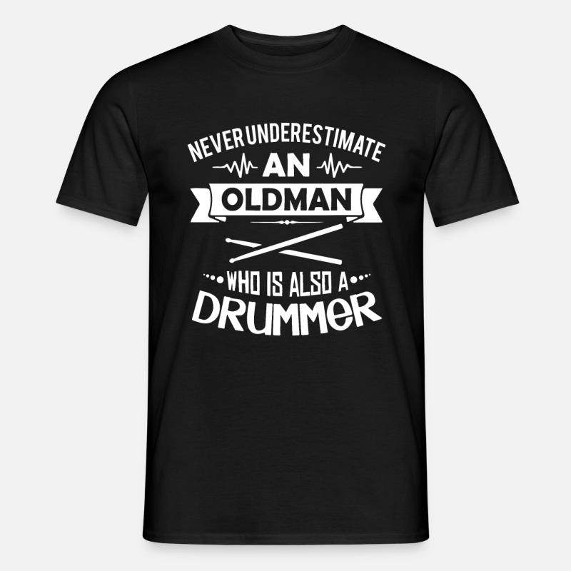 DRUMMER - Männer T-Shirt - Schwarz