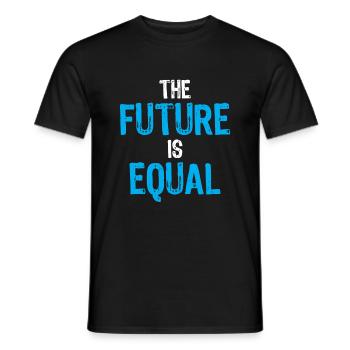 Equality and Social Justice The Future is Equal - Men's T-Shirt - black - Front - AI Model Male 178 light (178cm)