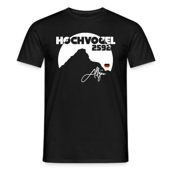 Hochvogel Berg Allgäu Alpen Bayern Tirol Wandern - Männer T-Shirt - Schwarz - Vorne - AI Model Male 178 light (178cm)