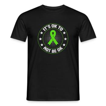 Mental Health Awareness Geschenk Es ist ok, nicht ok sein - Männer T-Shirt - Schwarz - Vorne - AI Model Male 178 light (178cm)
