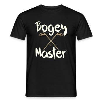 Funny Golfer Gift Bogey Master Golfing - Men's T-Shirt - black - Front - AI Model Male 178 light (178cm)