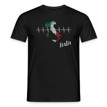 Italia italia - Männer T-Shirt - Schwarz - Vorne - AI Model Male 178 light (178cm)