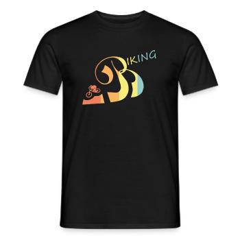 Biking - Männer T-Shirt - Schwarz - Vorne - AI Model Male 178 light (178cm)