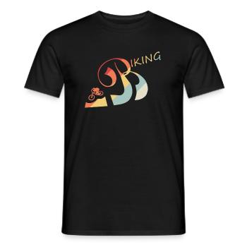 Biking - Männer T-Shirt - Schwarz - Vorne - AI Model Male 178 light (178cm)