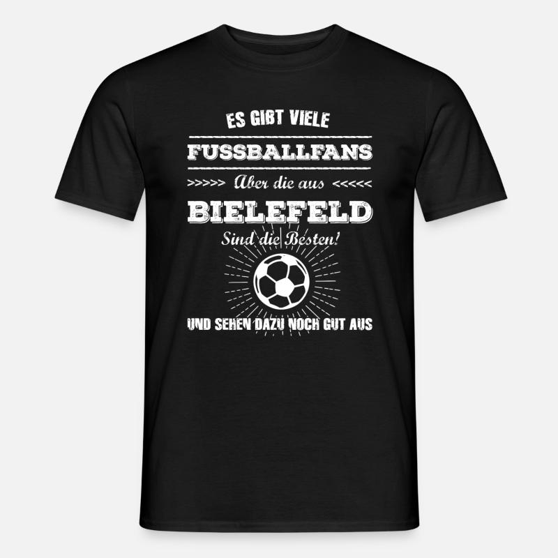Bielefeld - Männer T-Shirt - Schwarz