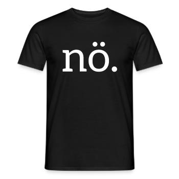 cooles nö nein no nope Shirt - Männer T-Shirt - Schwarz - Vorne - AI Model Male 178 light (178cm)