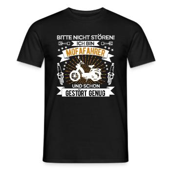 Mofafahrer Mofa - Männer T-Shirt - Schwarz - Vorne - AI Model Male 178 light (178cm)