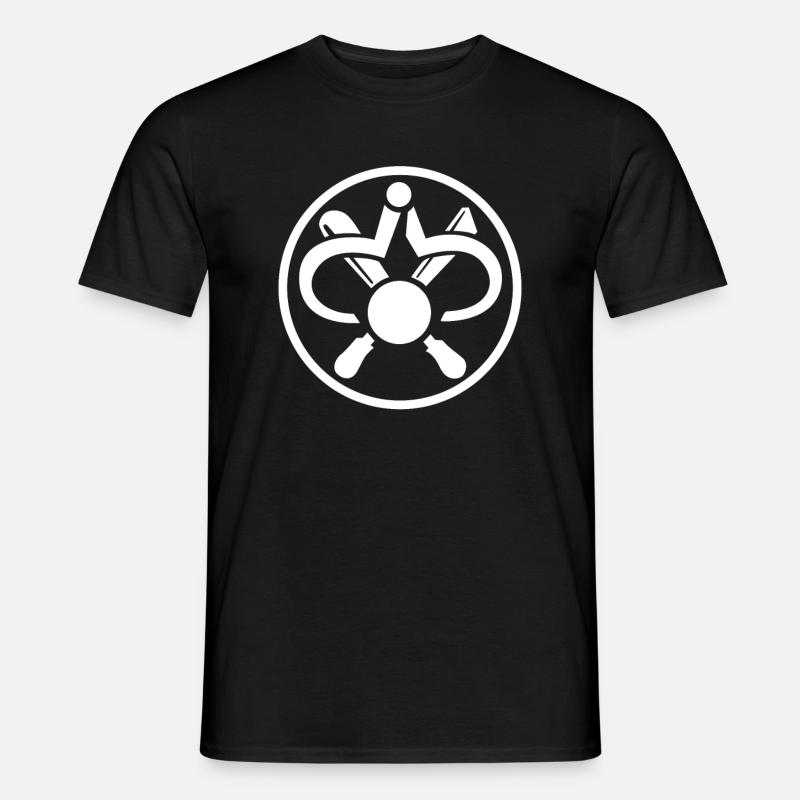 Drechsler Zunftzeichen - Männer T-Shirt - Schwarz