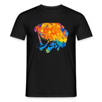 Klettern Bouldern Boulder Kletter Kletterer - Männer T-Shirt - Schwarz - Vorne - AI Model Male 178 light (178cm)