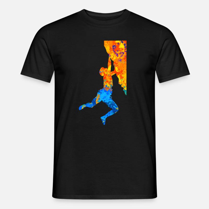 Bouldern Boulderer Boulder Klettern Kletterer - Männer T-Shirt - Schwarz