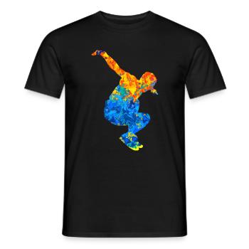 Parkour Parkour Runner Parcour Freerunner - Men's T-Shirt - black - Front - AI Model Male 178 light (178cm)