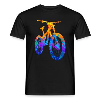 VTT VTT VTT Descente - T-shirt homme - noir - Devant - AI Model Male 178 light (178cm)