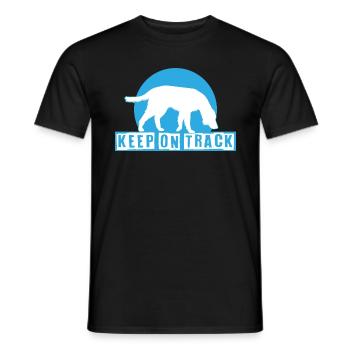 Keep on track, your nose always on the ground - Men's T-Shirt - black - Front - AI Model Male 178 light (178cm)