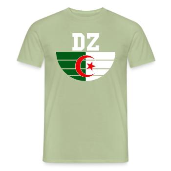 Dz Algerien Dzair - Männer T-Shirt - Sage - Vorne - AI Model Male 178 light (178cm)