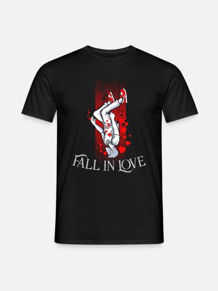 Fall in Love - Men's T-Shirt - black