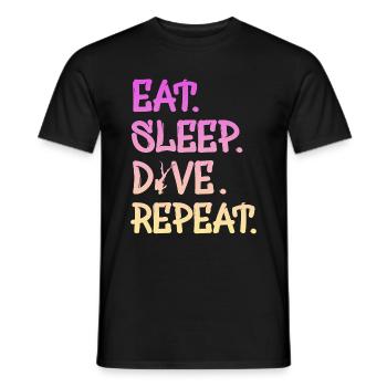Tauchen Taucher Geschenk - Männer T-Shirt - Schwarz - Vorne - AI Model Male 178 light (178cm)