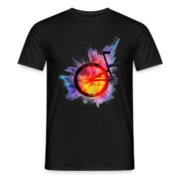 Bicycle mtb mountain bike bike gift bmx biker - Men's T-Shirt - black - Front - AI Model Male 178 light (178cm)