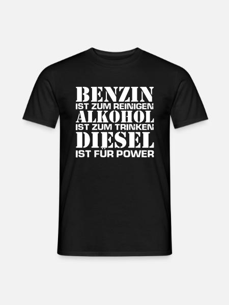 DIESEL POWER - Männer T-Shirt - Schwarz