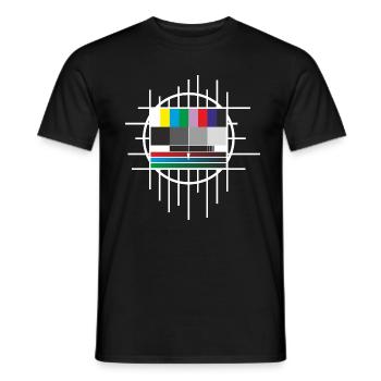 testbild - Men's T-Shirt - black - Front - AI Model Male 178 light (178cm)