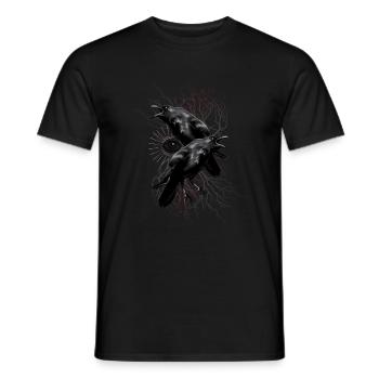 Raben's eyes Odin's eyes - Men's T-Shirt - black - Front - AI Model Male 178 light (178cm)