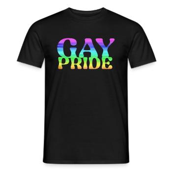 gay pride,pride,rainbow,LGBT - Men's T-Shirt - black - Front - AI Model Male 178 light (178cm)