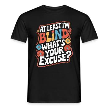 Aveugle Personnes malvoyantes - T-shirt homme - noir - Devant - AI Model Male 178 light (178cm)