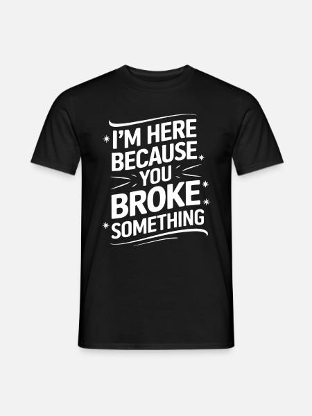 Technical Support Computer - Men's T-Shirt - black