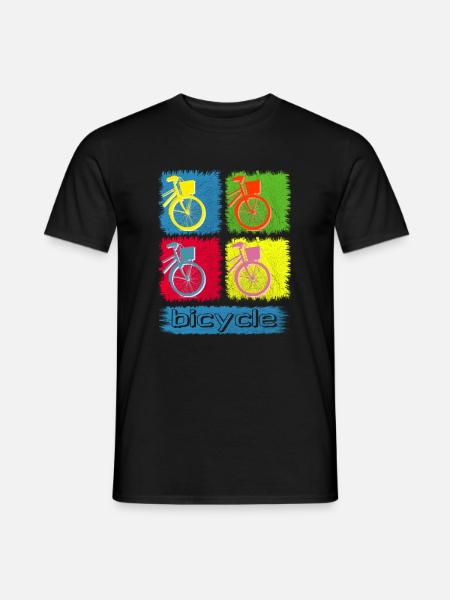 Bicycle Fahrrad Bike Shirt - Männer T-Shirt - Schwarz
