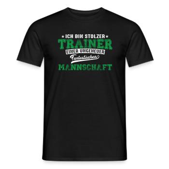 Sport Trainer Fußball Handball etc Spruch Geschenk - Männer T-Shirt - Schwarz - Vorne - AI Model Male 178 light (178cm)