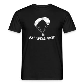 Paraglider sayings - Men's T-Shirt - black - Front - AI Model Male 178 light (178cm)