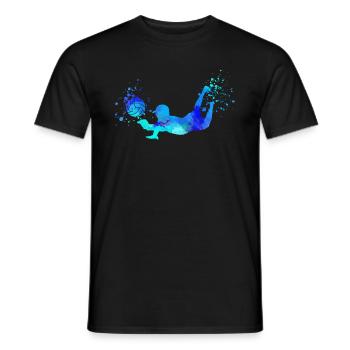 volley-ball, volley-ball, beachball,graffiti - T-shirt homme - noir - Devant - AI Model Male 178 light (178cm)