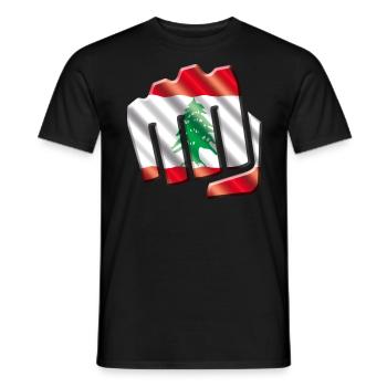 Lebanon - Men's T-Shirt - black - Front - AI Model Male 178 light (178cm)