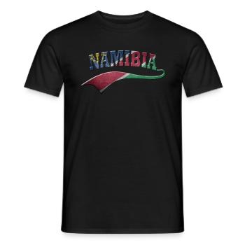 Namibia - Männer T-Shirt - Schwarz - Vorne - AI Model Male 178 light (178cm)