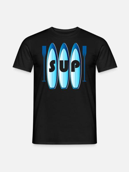 SUP boards and paddles - Men's T-Shirt - black