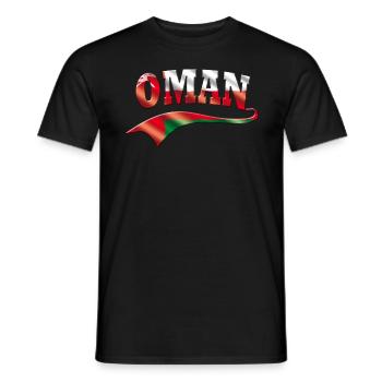 Oman - Men's T-Shirt - black - Front - AI Model Male 178 light (178cm)