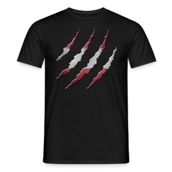 Autriche - T-shirt homme - noir - Devant - AI Model Male 178 light (178cm)