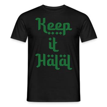 Gardez-le halal idée cadeau - T-shirt homme - noir - Devant - AI Model Male 178 light (178cm)