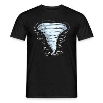 Chasseurs de tempête Amoureux de la tempête Tornado - T-shirt homme - noir - Devant - AI Model Male 178 light (178cm)