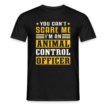 Animal Control Officer Animal Rescue - Men's T-Shirt - black - Front - AI Model Male 178 light (178cm)