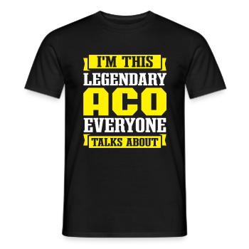 Animal Control Officer Legend - Men's T-Shirt - black - Front - AI Model Male 178 light (178cm)