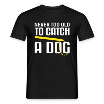 Animal Control Dog Catcher - Men's T-Shirt - black - Front - AI Model Male 178 light (178cm)
