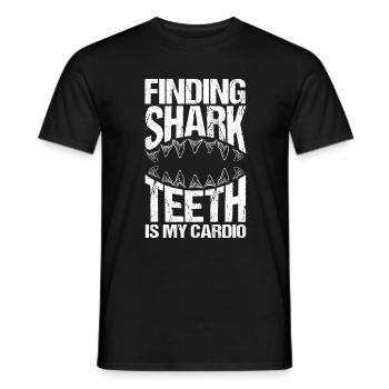 Shark Teeth Fossil Collector - Men's T-Shirt - black - Front - AI Model Male 178 light (178cm)