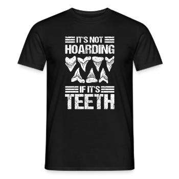 Shark Tooth Collection Shark Teeth - Men's T-Shirt - black - Front - AI Model Male 178 light (178cm)