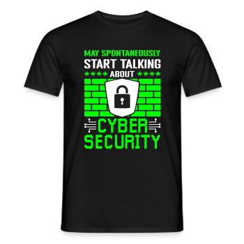 Cyber Security Privacy - Men's T-Shirt - black - Front - AI Model Male 178 light (178cm)